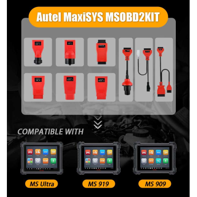 Nuevo adaptador Autel MaxiSYS MSOBD2KIT no OBDII con cables para MaxiSys Ultra, MS919 y MS909 | Claves de los Emiratos