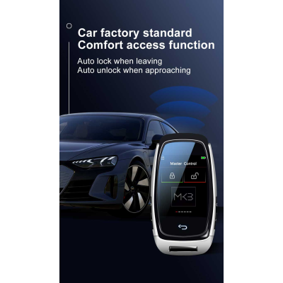 Nuevo Kit de llave de coche remota inteligente Universal LCD del mercado de accesorios para todos los modelos de coches con llave sin llave Go Color plata | Cayos de los Emiratos
