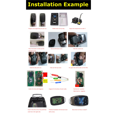 Nuovo kit chiave intelligente modificato universale LCD aftermarket per tutte le auto con accesso senza chiave Mercedes Benz stile classico colore argento | Chiavi degli Emirati