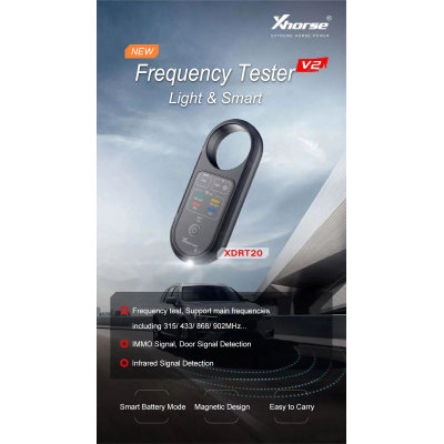 Le nouveau testeur de fréquence Xhorse XDRT20 V2 prend en charge 315Mhz, 433Mhz, 868Mhz, 902Mhz et d'autres bandes de fréquences majeures | Clés Emirates