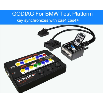 منصة اختبار GODIAG الجديدة لسيارة BMW CAS4 / CAS4 + دعم البرمجة لبرمجة المفاتيح خارج الموقع / فقدت جميع المفاتيح / أضف مفتاح جديد | الإمارات للمفاتيح