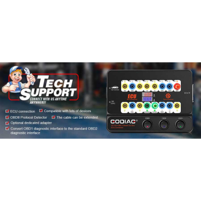 New GODIAG GT100 + New Generation Auto Tools OBD II Break Out Box ECU Connector with Electronic Current Display | Emirates Keys