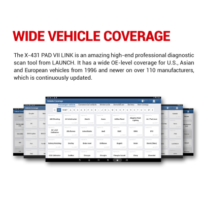 New Launch X-431 PAD VII LINK High-end Flagship Diagnostic Tool Comes With The ADAS Calibration Function, 39 Service Functions, TPMS Service And Multiple Extended Modules Functions | Emirates Keys