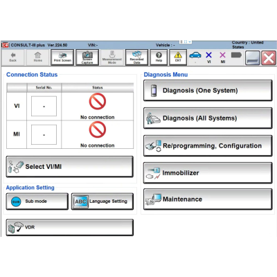 برنامج التشخيص Nissan Consult III