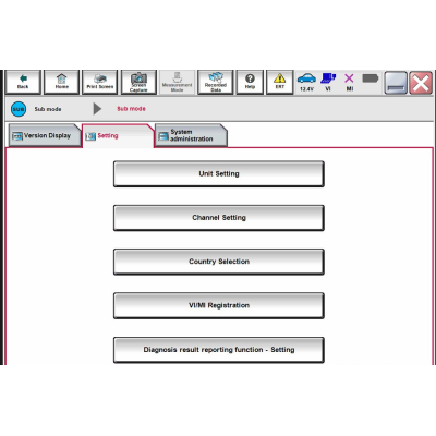 Fonction du logiciel vxdiag nissan