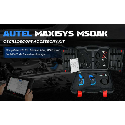 NuovoKit di accessori per oscilloscopio MSOAK Autel compatibile con MaxiFlash VCMI incluso con MSUltra e MS919 e oscilloscopio a 4 canali MP408