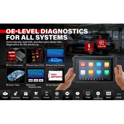 autel ms906 pro تشخيص النظام الكامل