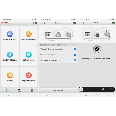 autel bt506 menu feature