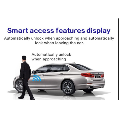 Novo kit de chave inteligente modificado universal lcd pós-venda para todos os carros de entrada sem chave mercedes benz estilo clássico cor prata Chaves dos Emirados