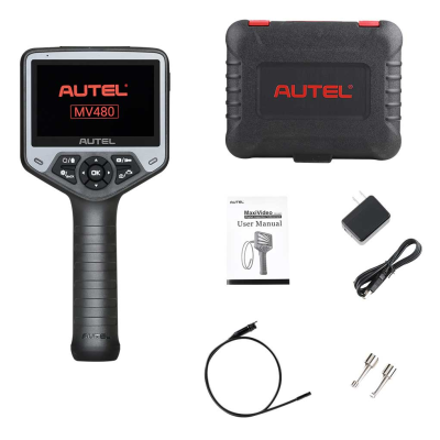 يعد جهاز Autel MaxiVideo MV480 Digital Inspection Videoscope الجديد أداة احترافية يتم استخدامه لعرض الأجزاء التي يصعب رؤيتها في قائمة حزمة المركبات: