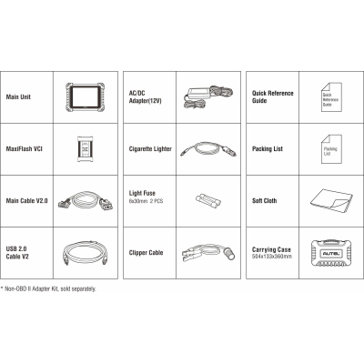 Nuovo tablet diagnostico Autel MaxiSYS MS909 con copertura MaxiFlash VCI/J2534 per oltre 80 veicoli nazionali, asiatici ed europei negli Stati Uniti, comprese le supercar