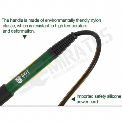 The handle is made of environmentally friendly nylon plastic, which is resistant to high temperature and deformation - Imported safety silicone power cord 