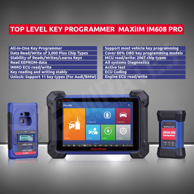 PROGRAMADOR LLAVE DE NIVEL SUPERIOR MAXIIM IM608 PRO