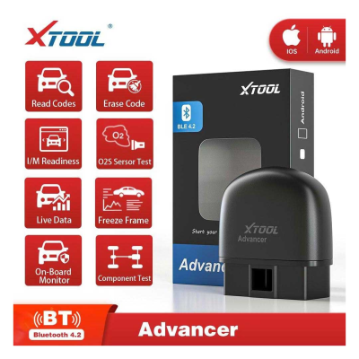 Xtool AD20 Bluetooth OBD2 Scanner de Código ELM327 Detectar veículo Check Engine Light Scanner para dispositivos Android e IOS | Chaves dos Emirados