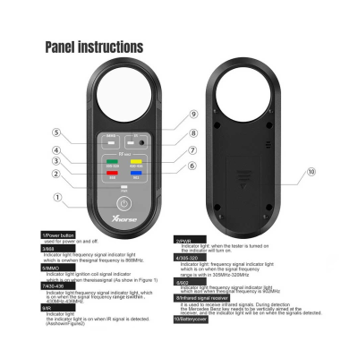 New Xhorse VVDI XDRT20GL Frequency Tester V2 support 315Mhz, 433Mhz, 868Mhz, 902Mhz and other major frequency bands | Emirates Keys