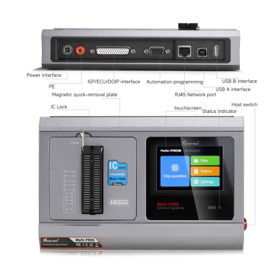 Novo Xhorse XDMPG0GL Multi Prog Multi-Prog Programador ECU Gearbox Programmer Versão de atualização do VVDI Prog | Chaves dos Emirados