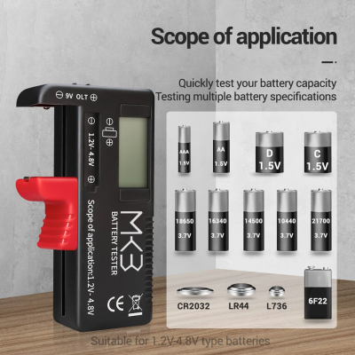 Nuevo Probador Universal de Baterías MK3 tipo Digital para todas las Baterías ( 1.2V - 4.8V ) y Baterías de 9V | Cayos de los Emiratos