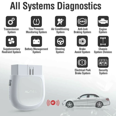 Nouvel outil d'analyse avancé de diagnostic de véhicule pour smartphone Autel MAXIAP AP200 pour votre smartphone ou tablette | Clés des Émirats