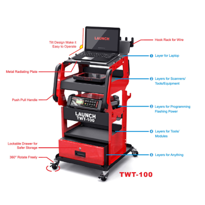 New Launch TWT-100 Tool Trolley  Is A Multi-functional Tool Trolley With 5 Layer Design Can Help You Place The Tool/equipment Orderly | Emirates Keys