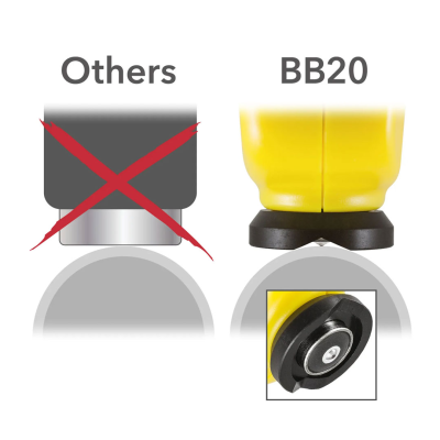 Misuratore di spessore del rivestimento Trotec Bb20 Doppio sensore per misurare lo spessore dei rivestimenti non magnetici su tutti i metalli magnetici e non magnetici | Chiavi degli Emirati