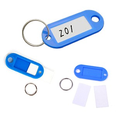 Plastic Key Tags with Container, Key Labels with Ring and Label Window,Temu