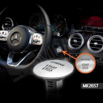 New Aftermarket Mercedes 221/164/204 Start Stop Button Silver Color High Quality Low Price Order Now | Emirates Keys