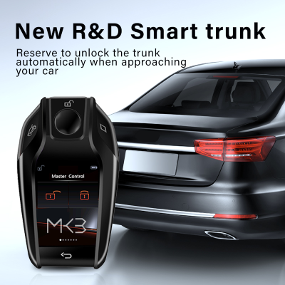 Nuevo Kit de llave inteligente Universal modificada, versión mejorada de LCD del mercado de accesorios, para todos los coches sin llave, estilo BMW | Cayos de los Emiratos
