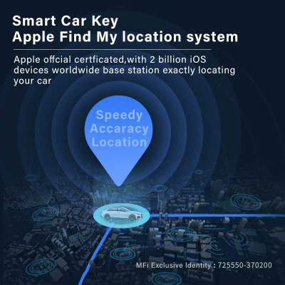 Nuevo Kit de llave remota inteligente Universal LCD del mercado de accesorios con entrada sin llave y sistema de seguimiento de ubicación de coche IOS Color plateado | Cayos de los Emiratos