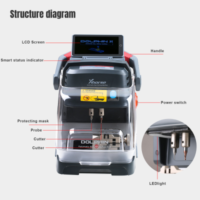 Xhorse Dolphin II XP-005L Key Cutting Machine with Adjustable Screen