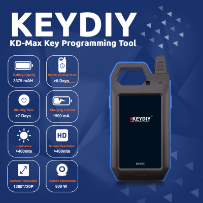 Nova ferramenta KEYDIY KD Max Key Programmer KEYDIY um sistema Android de dispositivo inteligente multifuncional profissional com bluetooth e WIFI | Chaves dos Emirados