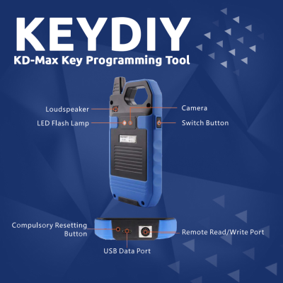Nova ferramenta KEYDIY KD Max Key Programmer KEYDIY um sistema Android de dispositivo inteligente multifuncional profissional com bluetooth e WIFI | Chaves dos Emirados