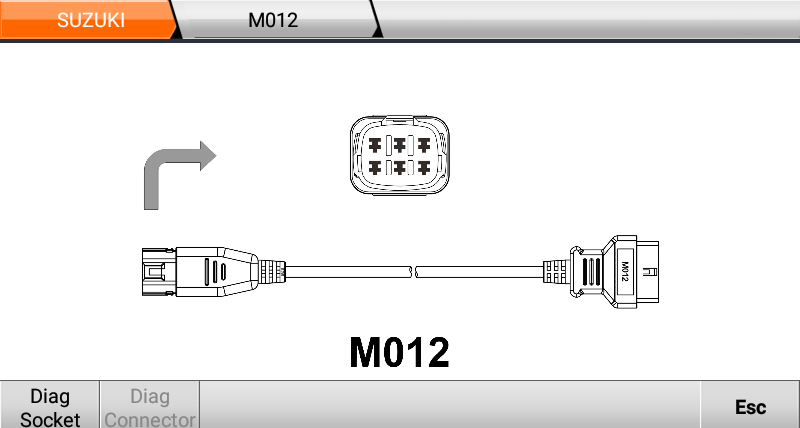 OBDStar MS50 Diag soketi