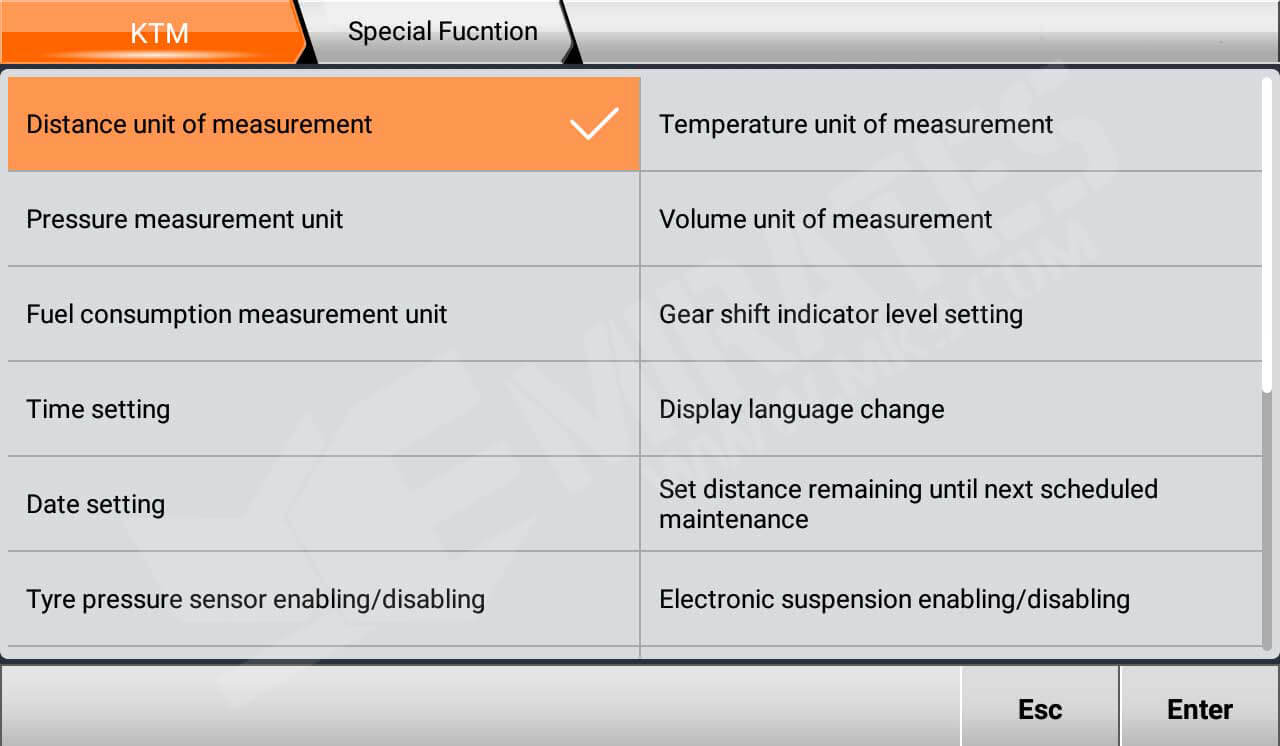 OBDStar MS80 Fonksiyon KTM