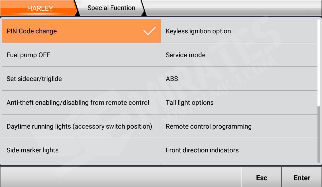 OBDStar MS80 pin code
