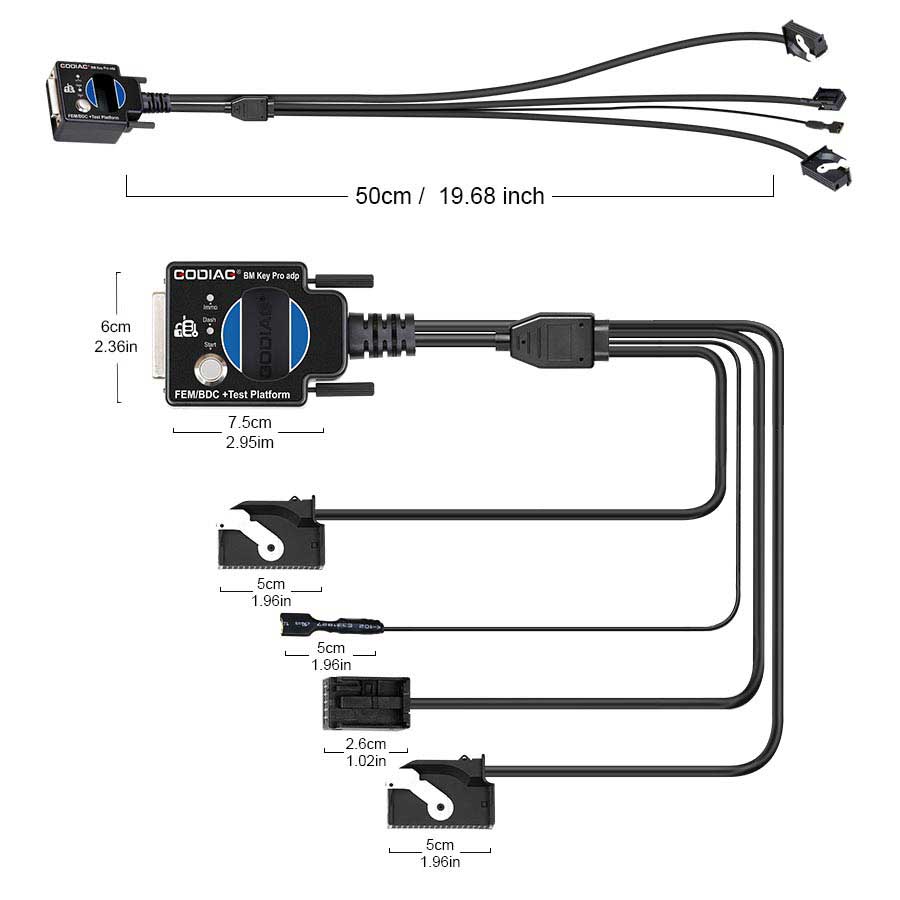 New GODIAG BMW FEM BDC New Type Test Platform for Bench Connection Can work together with original tools of AUTEL, LAUNCH, XHORSE ,CGDI, Foxwell