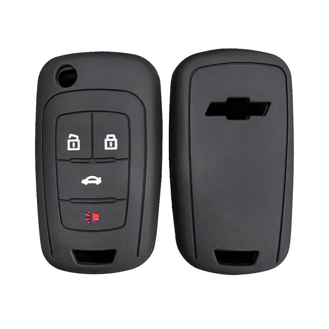 Silicone Case For Chevrolet 2010 Flip Remote Key 4 Buttons MK3