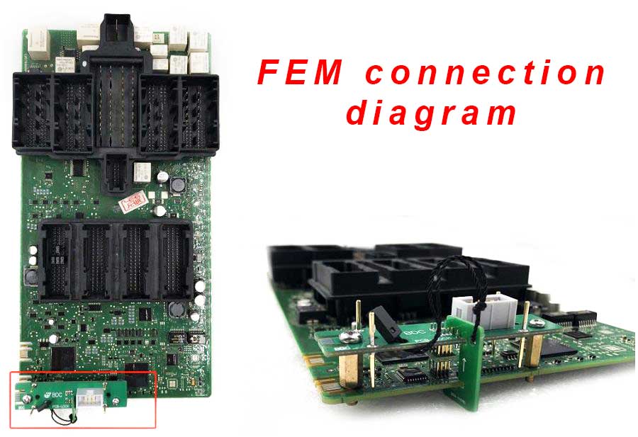Novo clipe de programação especial YanhuaACDP BMW FEM/BDC para trabalho de chip 95128/95256 com Yanhua ACDP/ CGDI/ VVDI/ Autel/ Lançamento X431 | Chaves dos Emirados