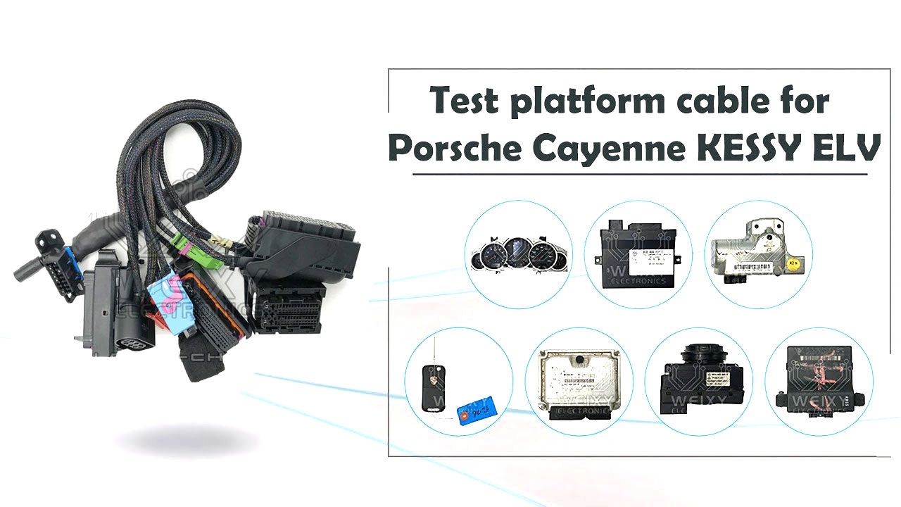 Nuevo Cable de plataforma de prueba del mercado de accesorios para Porsche Cayenne Kessy ELV conecta el tablero, ELV, KESSY IMMO box | Claves de los Emiratos