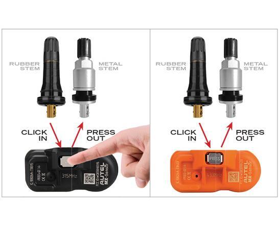 Autel 4 Rubber Press-IN Valve Stems For 1-Sensor Compatible with Autel 1-Sensors and Autel 315MHz & 433 MHz MX-Sensors | Emirates Keys
