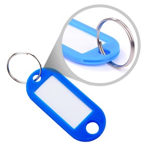 Nuova etichetta chiave in plastica aftermarket Etichette colorate 200 pezzi, etichette chiave sfuse con anello e finestra etichetta, etichette identificative portachiavi, identificatori chiave per nome | Chiavi degli Emirati