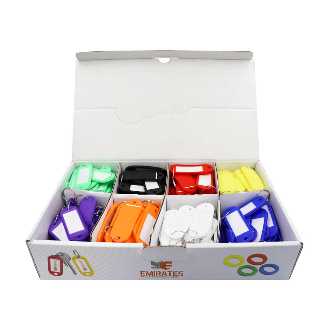 Etichette per chiavi in plastica Etichette colorate Confezione da 200 pezzi