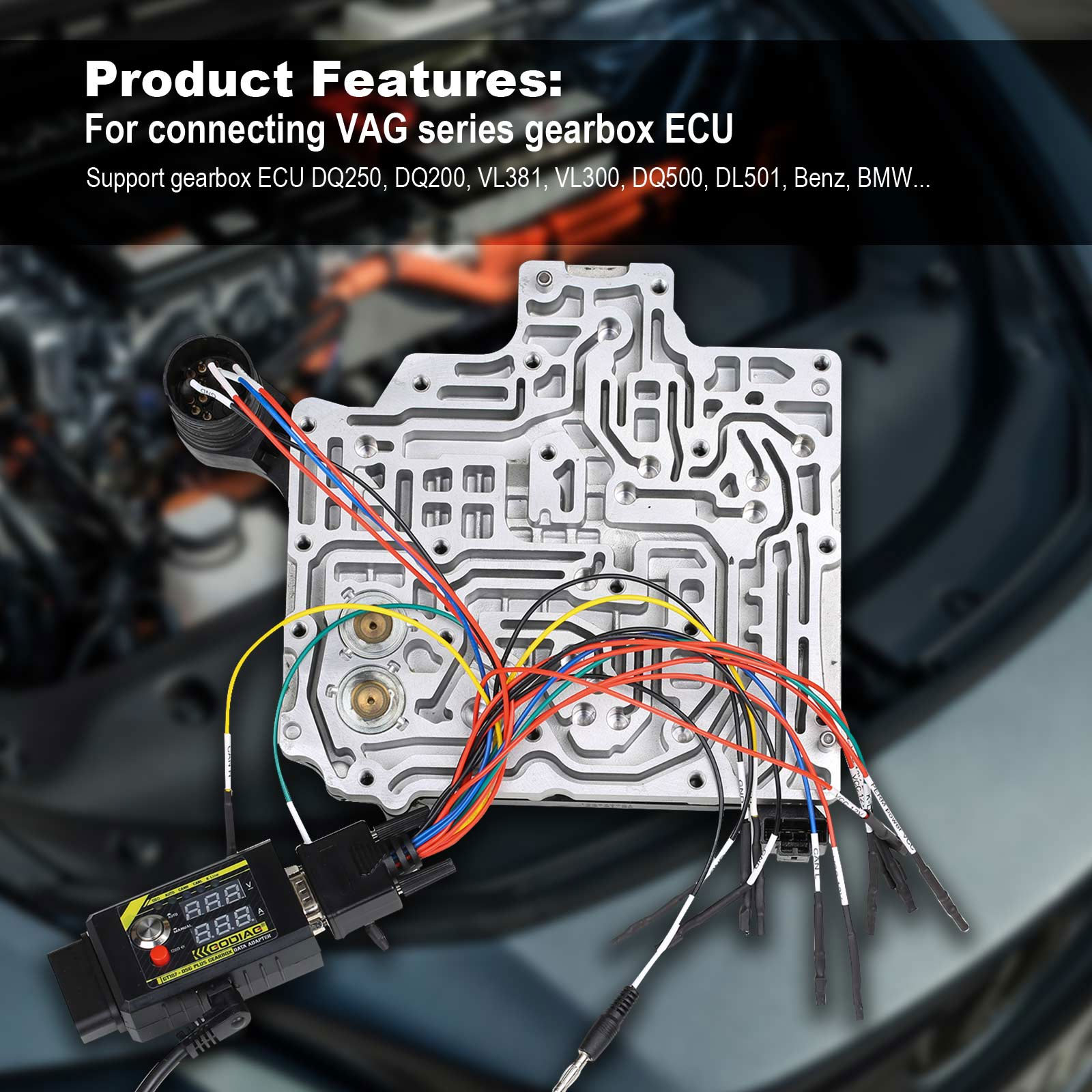 New GODIAG GT107+ DSG Plus Gearbox Data Adapter For DQ250, DQ200, VL381, VL300, DQ500, DL501, Benz, BMW | Emirates Keys
