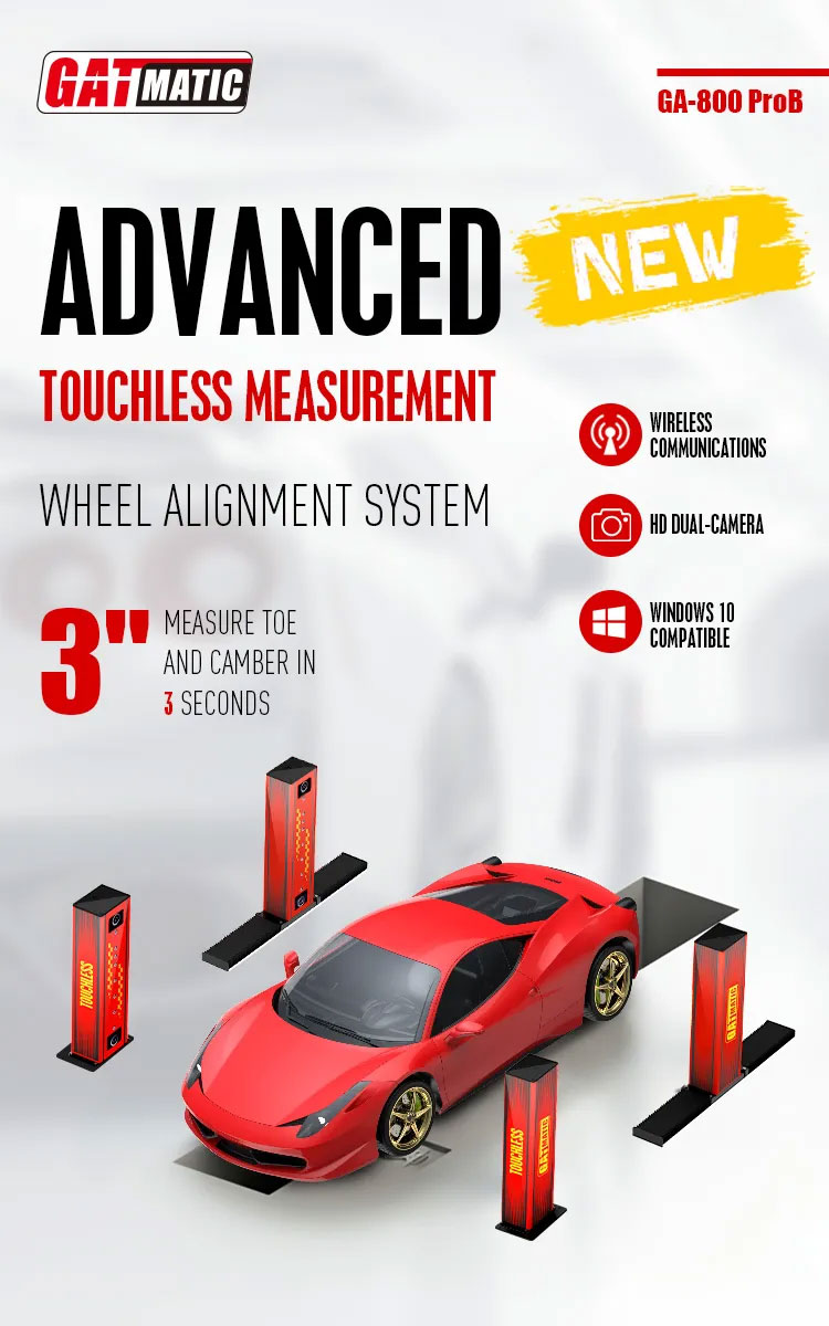 Detalle del alineador de ruedas sin contacto GA800 ProB (1)