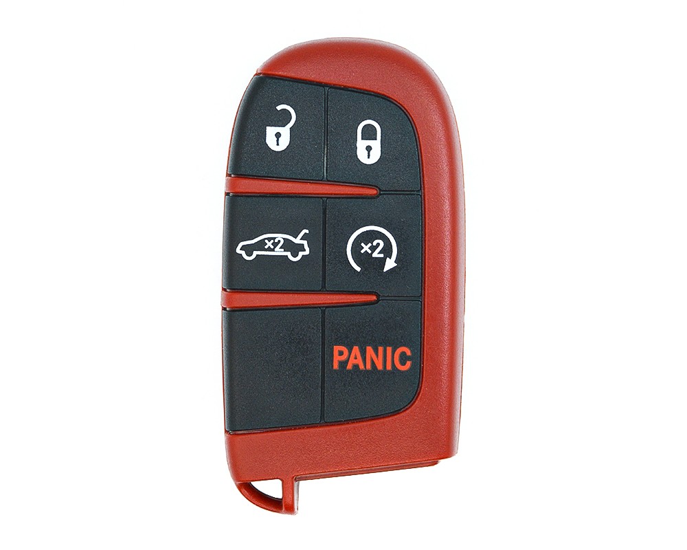 VOLVO KEYLESS ENTRY REMOTE KEYFOB KEY FOB CASE SHELL AND BUTTONS w Panic RED 