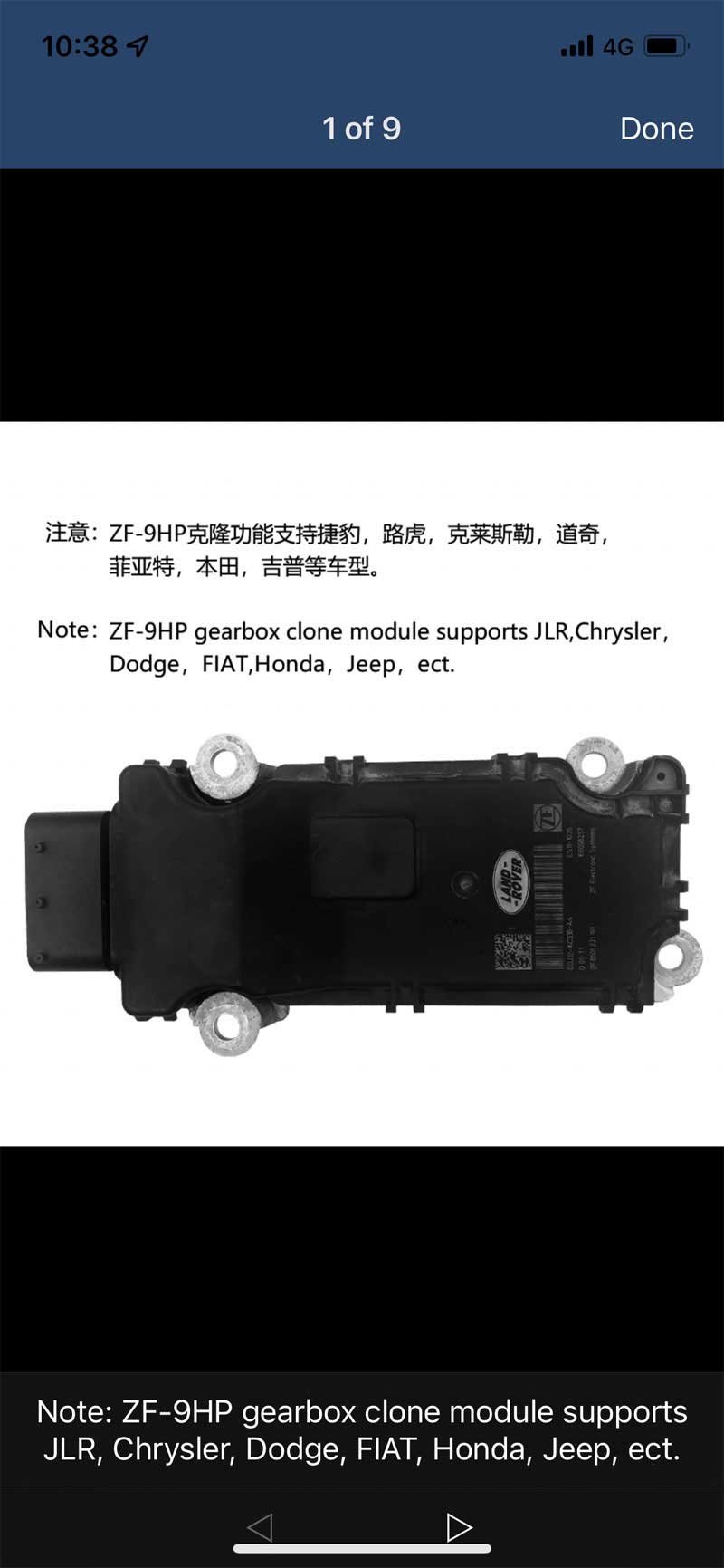 Boîte de vitesses Clone ZF-9HP avec mini module ACDP Yanhua 28 1