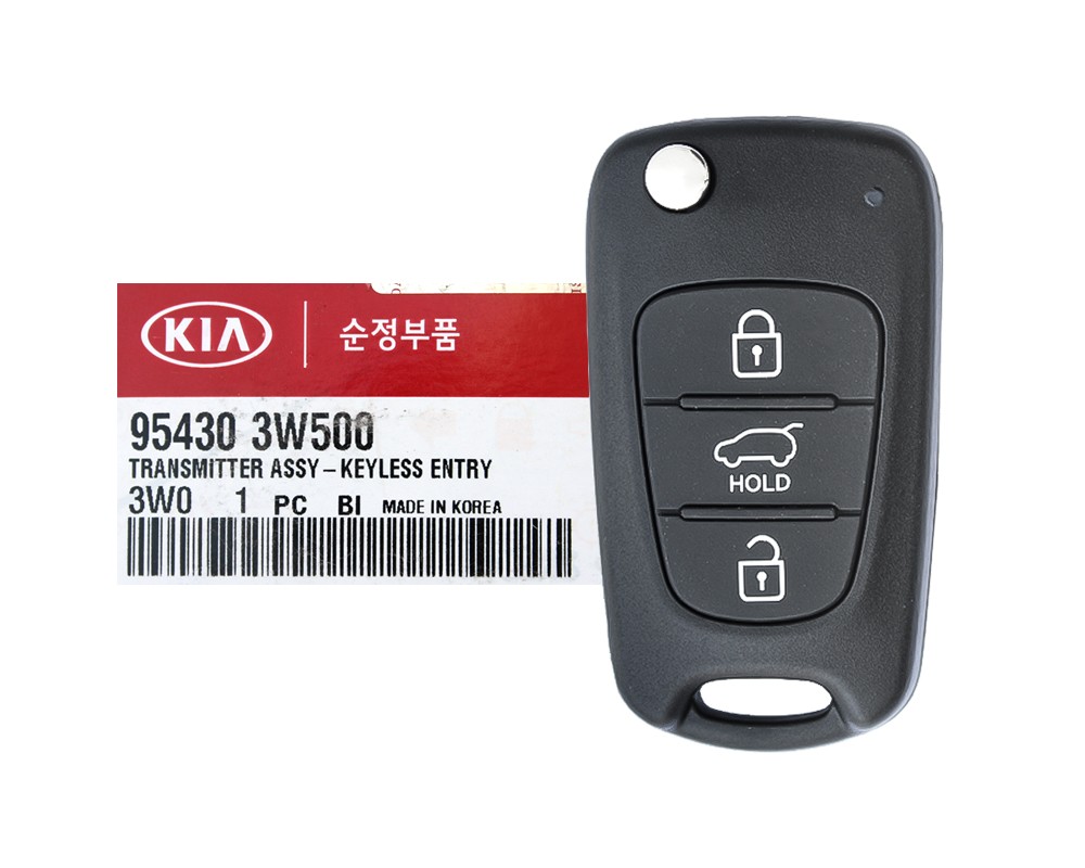 Genuine 3 Button Flip Remote Key for Kia Sportage 2013-2016 P/N 954303W200 