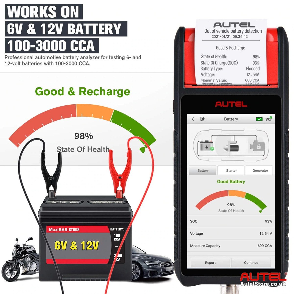 MaxiBAS BT608 good and recharge