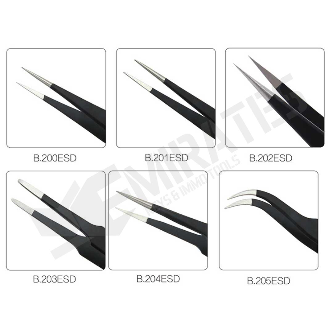 esd-anti-static-acero-inoxidable-pinzas-6-tipos