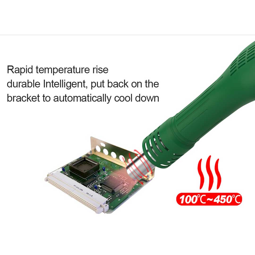 محطة إعادة العمل 2 في 1 BST-898D SMD محطة لحام بمسدس هواء ساخن ومكواة لحام لـ IC SMD DE محطة إعادة العمل 220 فولت | Emirates Keys