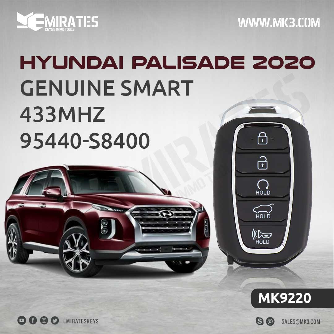 Hyundai Palisade 2020 Smart Remote Key 433MHz 95440S8400 MK3